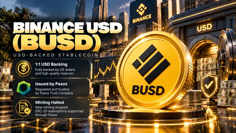 ارز ترون - بایننس USD (BUSD) چیست؟ پشتوانه، توقف و آینده