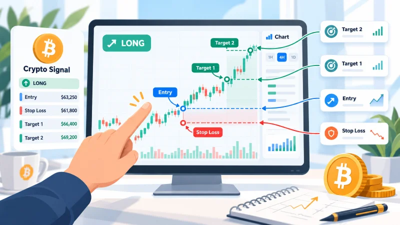 سیگنال فیوچرز چیست - آموزش خواندن سیگنال ارز دیجیتال | Entry، Target و Stop Loss