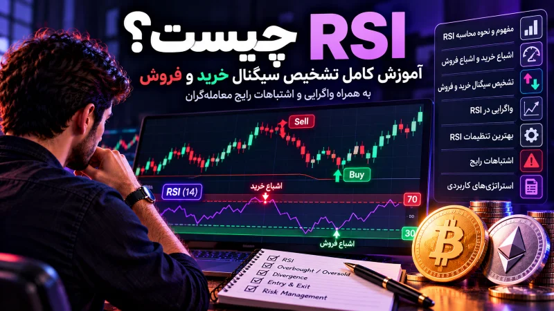 - RSI چیست؟ آموزش سیگنال خرید و فروش با RSI در ارز دیجیتال
